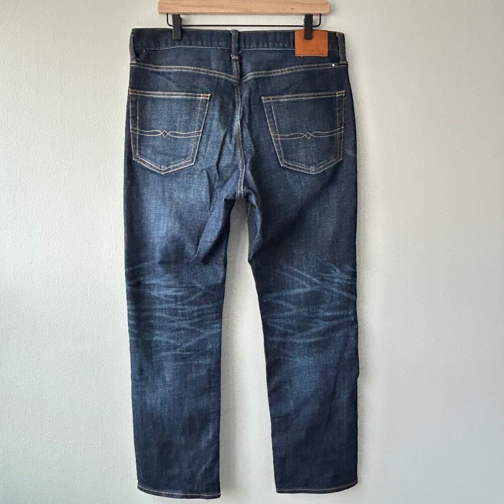 Lucky Brand 410 Athletic Fit Jeans Mens 33x30 Dark Wash Denim Straight Leg - Picture 4 of 10